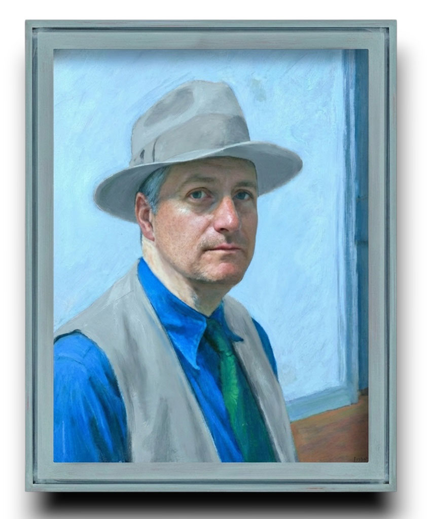 Anacleto Vieux bleu usé patiné léger 